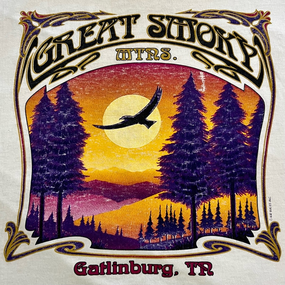 Vintage Gatlnburg Tennessee The Great Smoky Mountains 80s FOTL Best Tee Size 3XL